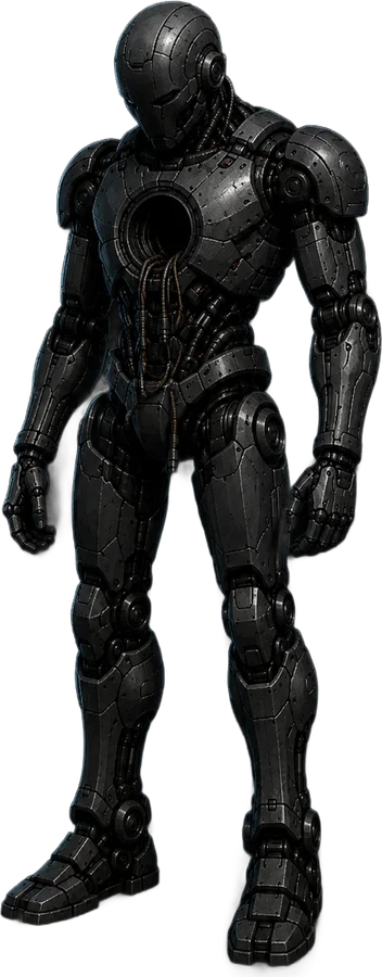 A Steel agent chassis with its engine socket empty — what an agent looks like before you have built one